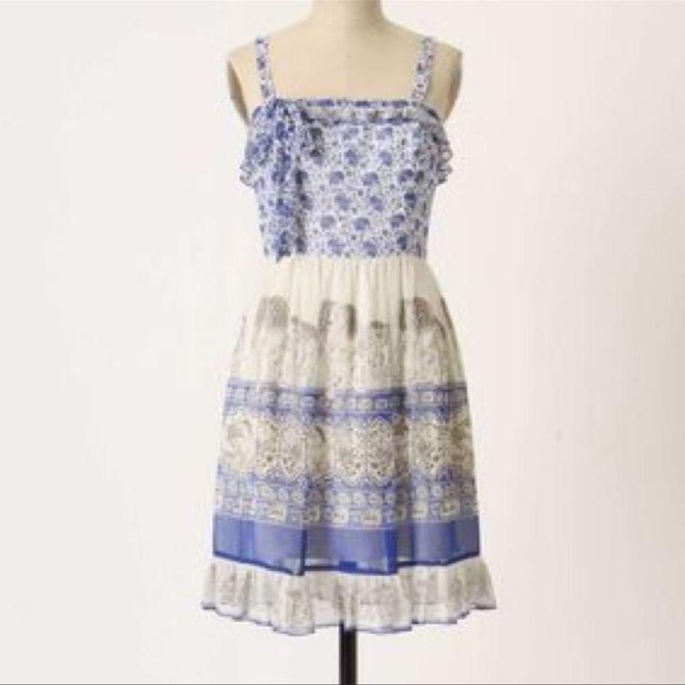 Ann Sui Silk Elephant Print Dress  (10)